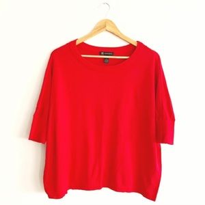 INC Red Oversized Top